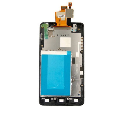 lg optimusg lcd assembly e971 frame black 1