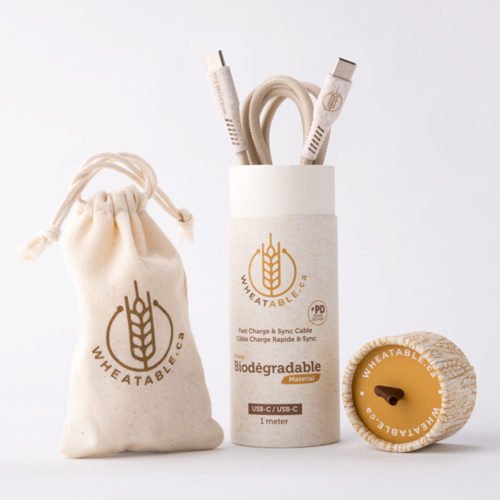 wheatable usbc usbc bioderadable pd cable