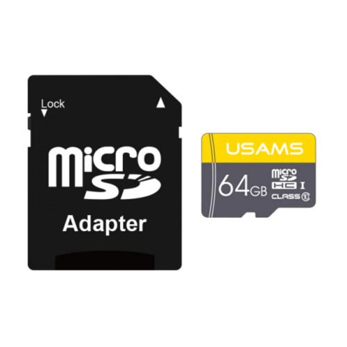 usams tf cardsd adapter class10 64gb