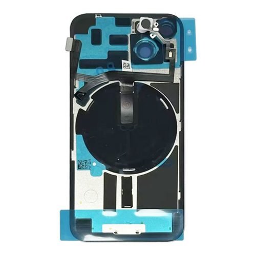 Back Glass +Steel Plate +Pre Installed MagSafe Magnet +NFC And Flashlight Flex For iPhone 14 Plus Purple