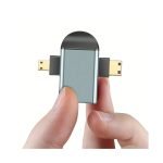 Aluminum Alloy Adapter For HDMI, Mini And Micro HDMI Combined, Adapter For 2k Resolution TV Screens, Accessories For Home Cameras, Tablets, And Projectors 2