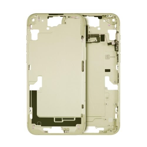 iPhone 15 & 15plus Mid Frame Housing + Small Parts – Yellow