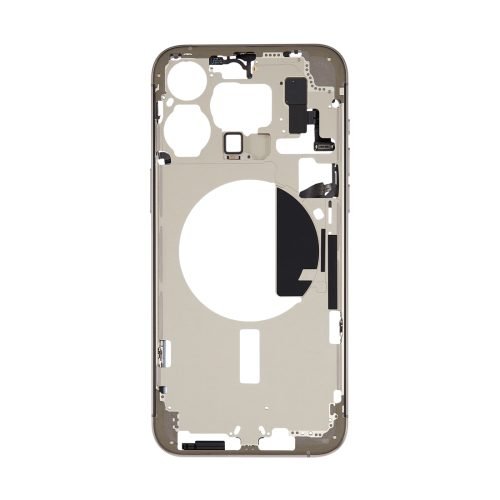 iPhone 15 Pro Max Mid Frame Housing + Small Parts – Natural Titanium