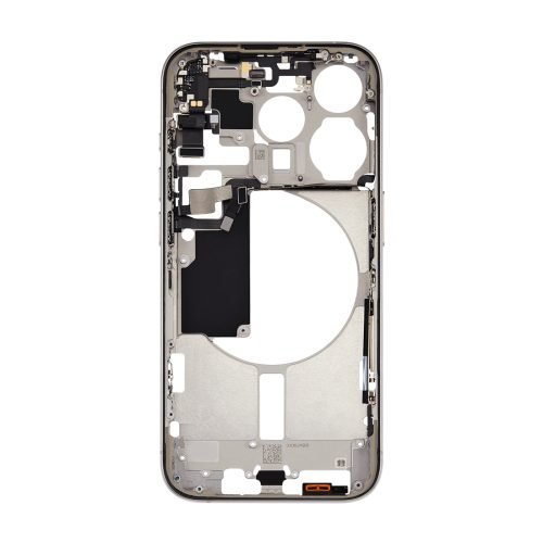 iPhone 15 Pro Mid Frame Housing + Small Parts– Natural Titanium
