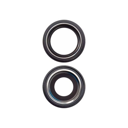 Metal Glass Lens Protection Compatible for iPhone 16 16 Plus Black