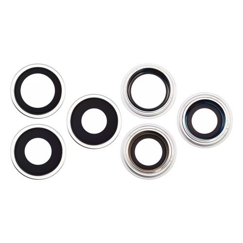 Metal Glass Lens Protection Compatible for iPhone 16 Pro 16 Pro Max White Titanium